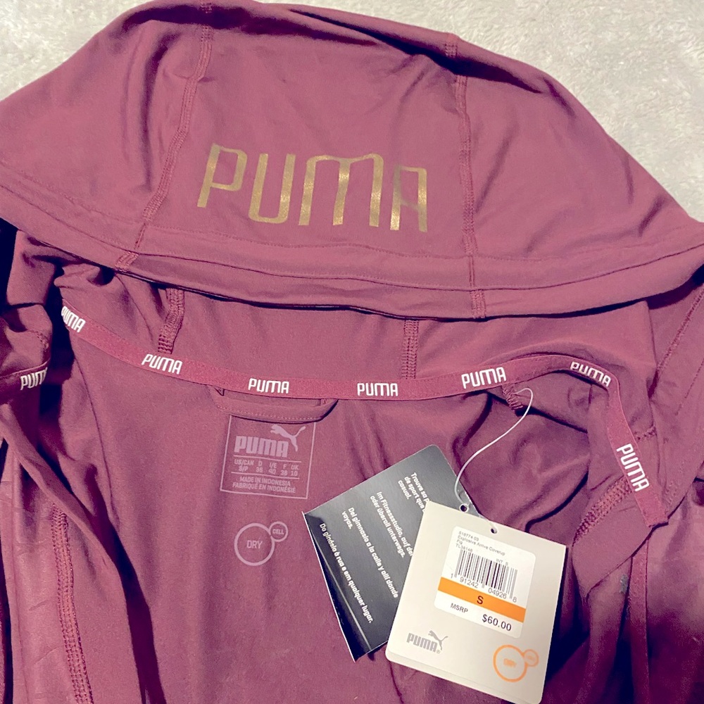 Puma brand cover up gym top - Picture 2 of 4